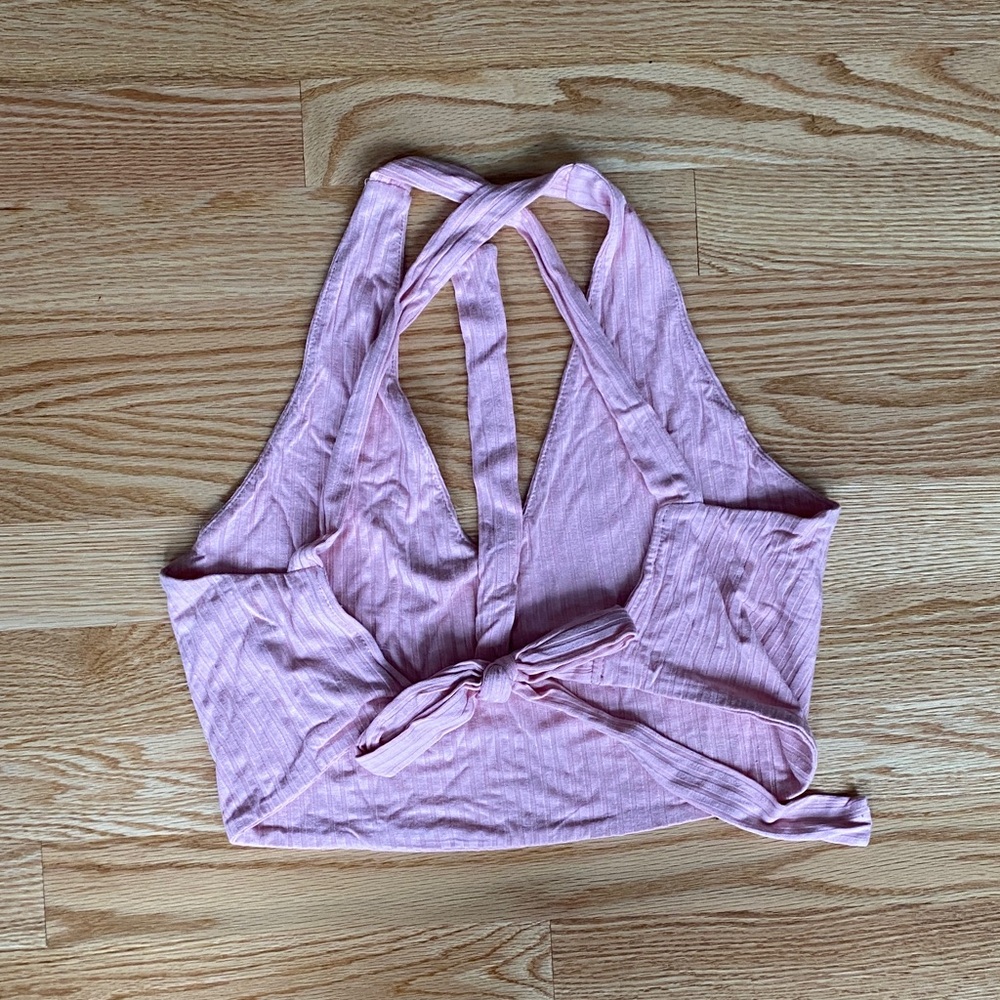 Lulus Back Tie Strappy Crop Top